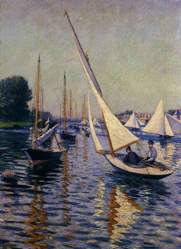 Gustave Caillebotte Regatta at Argenteuil China oil painting art